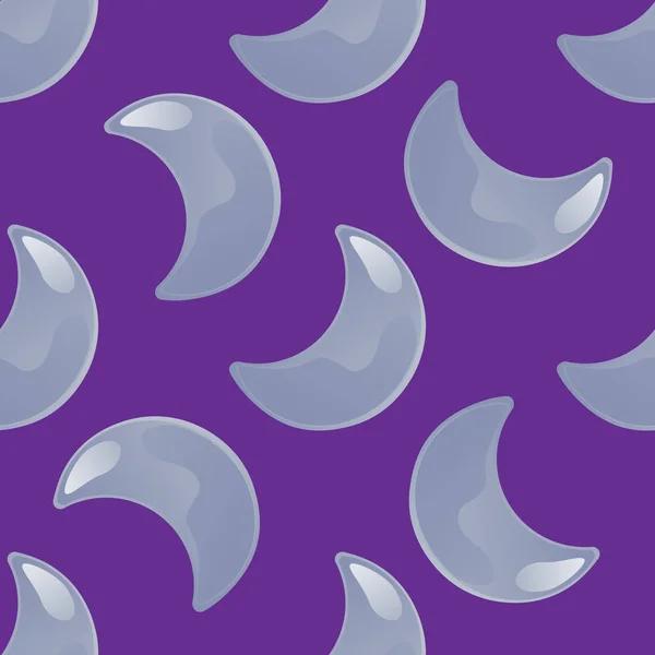 Månen seamless mönster — Stock vektor