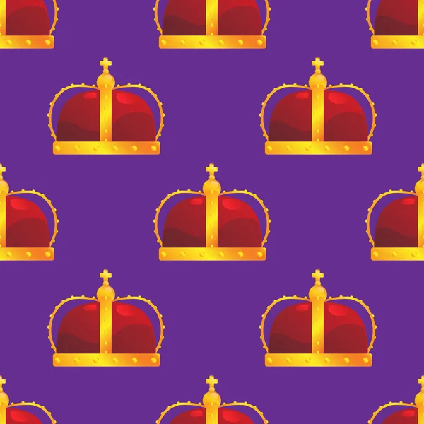 皇冠无缝模式矢量图 — 图库矢量图片