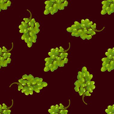 Üzümler dikişsiz desen