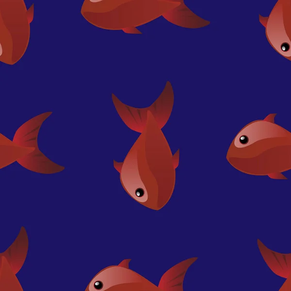 Fiskens sömlösa mönster — Stock vektor
