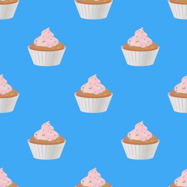 cupcake seamless modeli