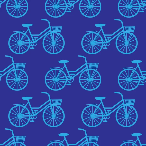 Bicicleta padrão sem costura — Vetor de Stock
