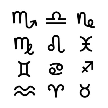 Zodiac signs vector