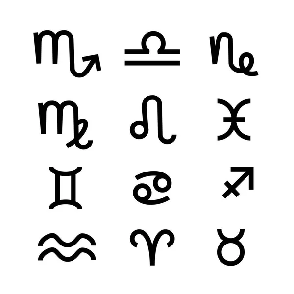 Signes du zodiaque vecteur — Image vectorielle
