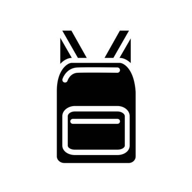 Siyah sırt çantası vektör