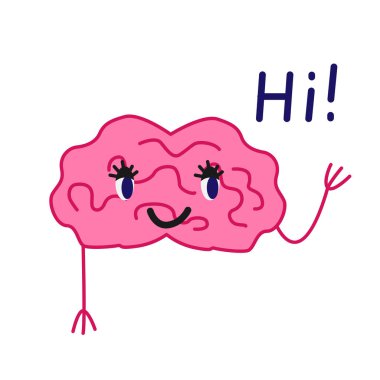 Karikatür beyin vektör