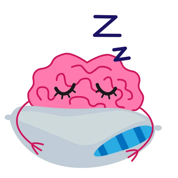 Вектор спящего мозга — стоковый вектор