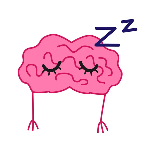 Dormir vector cerebral — Vector de stock