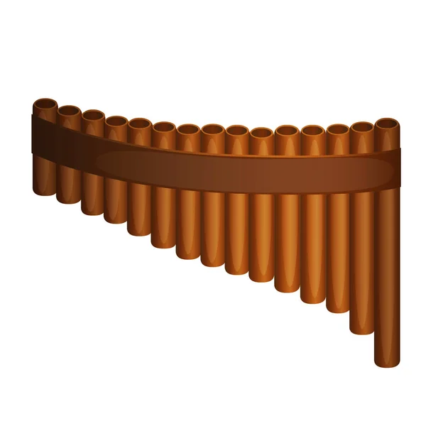 Vecteur de flûte Pan — Image vectorielle