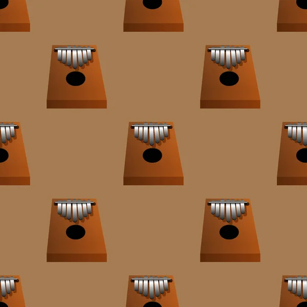 Kalimba izole vektör desen