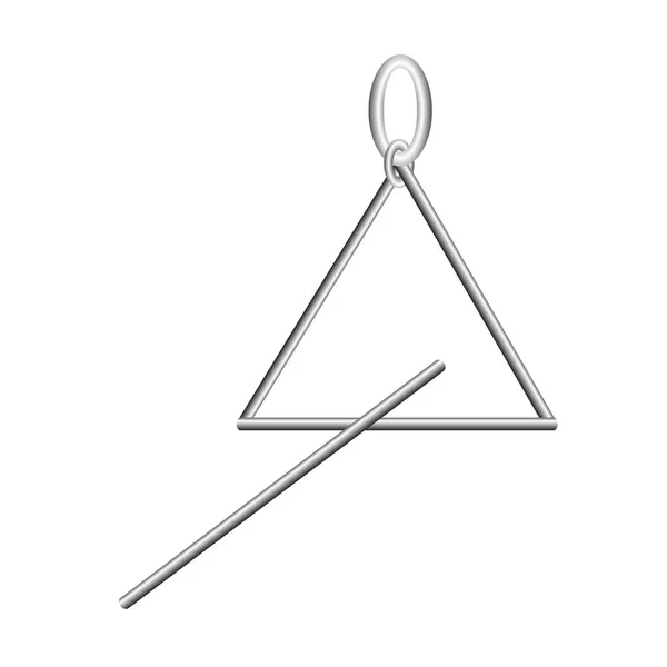 Instrument de musique triangle vecteur — Image vectorielle