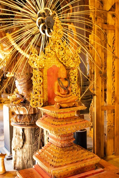 Interior Del Templo Budista Templo Negro Tailandia — Foto de Stock