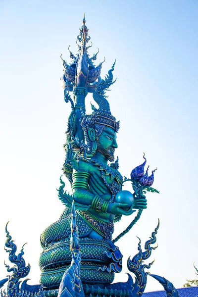 Estatua Tradicional Buda Templo Negro Tailandia —  Fotos de Stock