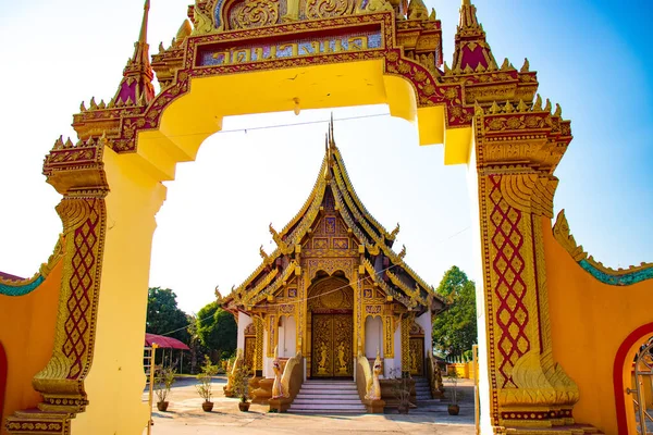 Prachtige Boeddhistische Architectuur Van Black Temple Thailand — Stockfoto