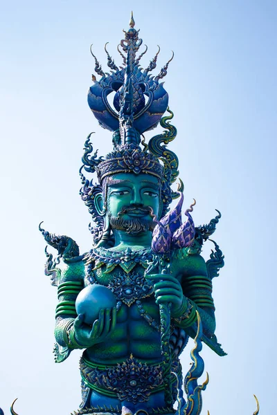 Traditionelle Buddha Statuen Schwarzen Tempel Thailand — Stockfoto