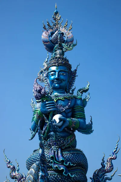 Traditionele Beelden Van Boeddha Zwarte Tempel Thailand — Stockfoto