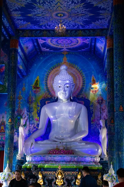 Arquitectura Estatuas Religiosas Asiáticas Templo Azul Tailandia — Foto de Stock