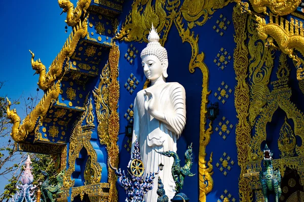 Extérieur Traditionnel Blue Temple Thaïlande — Photo