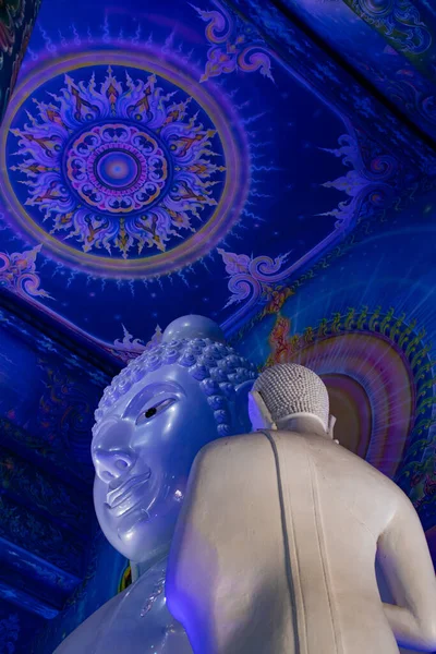 Bajo Ángulo Estatua Buda Templo Azul Tailandia — Foto de Stock