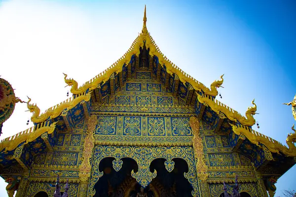 Ancien Temple Bouddhiste Extérieur Temple Noir Thaïlande — Photo