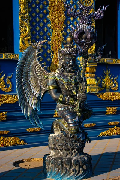 Close Image Statue Buddhist Temple Black Temple Thailand — Stock Photo, Image