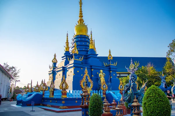 Buddhistischer Alter Tempel Außen Schwarzer Tempel Thailand — Stockfoto