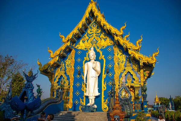 Budista Antiguo Templo Exterior Templo Negro Tailandia —  Fotos de Stock