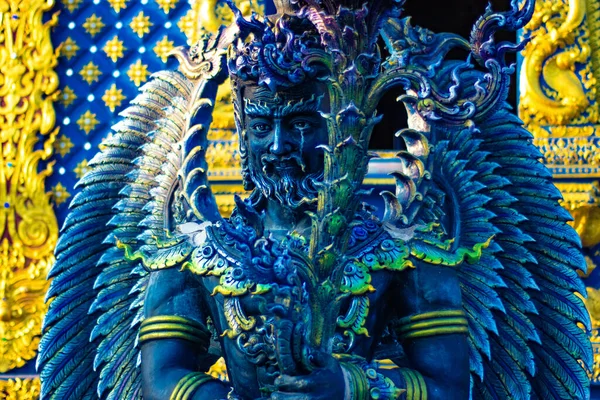 Antigua Estatua Buda Templo Azul Tailandia — Foto de Stock