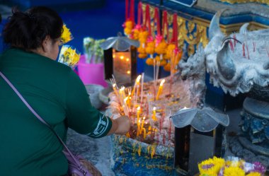 Tayland. Chiang Rai. Mavi Tapınak 