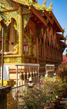 Budist tapınağının Asya stili dekorasyonları, Tayland
