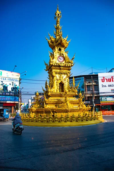 Budist Tapınağı Dekorasyonu Mimarisi Tayland — Stok fotoğraf