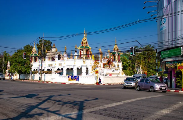 Buddhistiska Tempel Dekorationer Och Arkitektur Thailand — Stockfoto