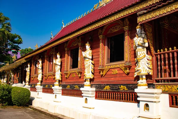 Decorações Arquitetura Templos Budistas Tailândia — Fotografia de Stock