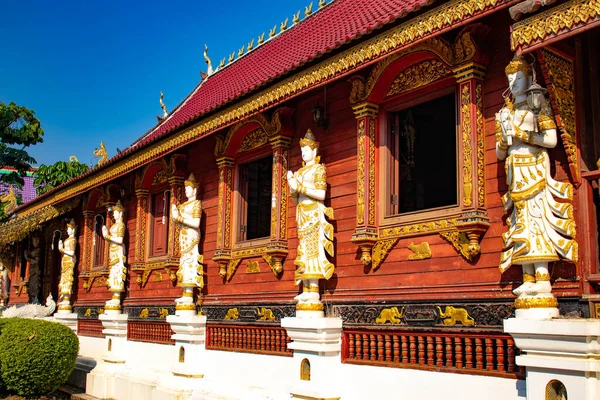 Décorations Architecture Temples Bouddhistes Thaïlande — Photo