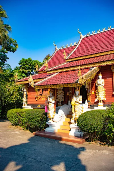 Decoraciones Arquitectura Del Templo Budista Tailandia —  Fotos de Stock