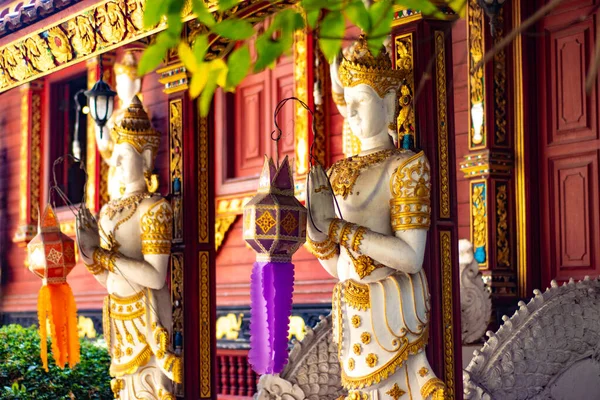 Asian Style Decorations Buddhist Temple Thailand — Stock Photo, Image