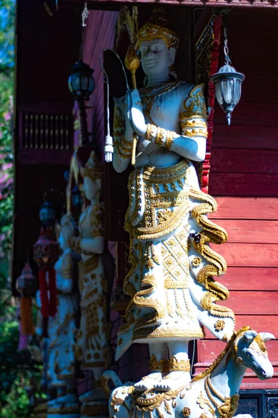 Asian Style Decorations Buddhist Temple Thailand — Stock Photo, Image