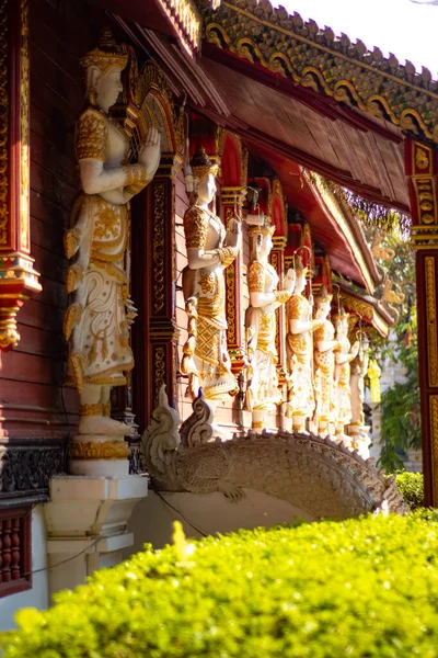 Decoraciones Estilo Asiático Del Templo Budista Tailandia — Foto de Stock