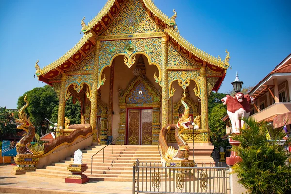 Decoraciones Estilo Asiático Del Templo Budista Tailandia — Foto de Stock