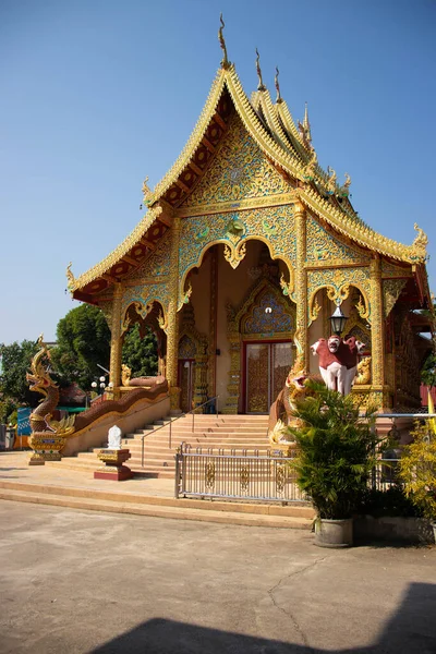 Asiatisk Stil Dekorationer Buddhisttempel Thailand — Stockfoto