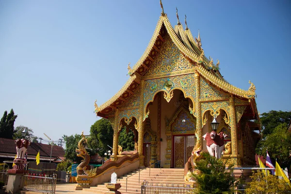 Asiatisk Stil Dekorationer Buddhisttempel Thailand — Stockfoto