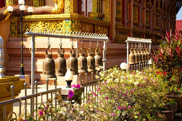 Asijský Styl Dekorace Buddhistického Chrámu Thajsko — Stock fotografie
