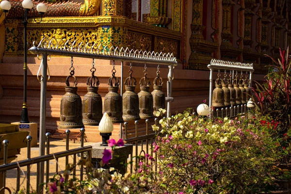 Decorazioni Stile Asiatico Del Tempio Buddista Thailandia — Foto Stock