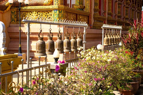 Décorations Style Asiatique Temple Bouddhiste Thaïlande — Photo