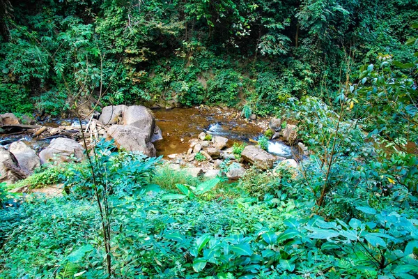 Cachoeira Parque Verão Verde Tailândia — Fotografia de Stock