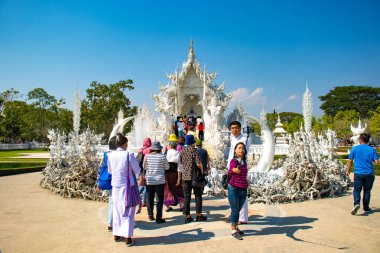 Tayland. Chiang Rai. Beyaz Tapınak
