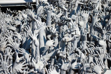 Tayland. Chiang Rai. Beyaz Tapınak