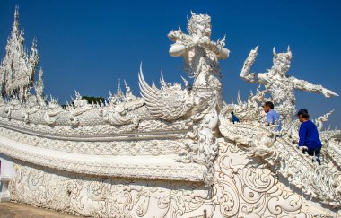 Tayland. Chiang Rai. Beyaz Tapınak