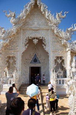 Tayland. Chiang Rai. Beyaz Tapınak