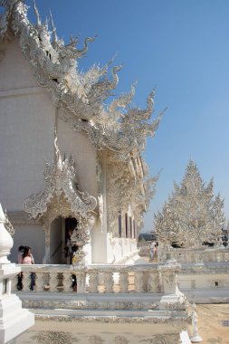 Tayland. Chiang Rai. Beyaz Tapınak